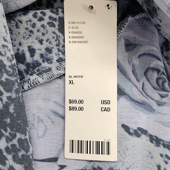 NEW Urban Outfitters UO Silence + Noise Dress XL Blue Marie Cowl Neck Mini Boho - Picture 5 of 11